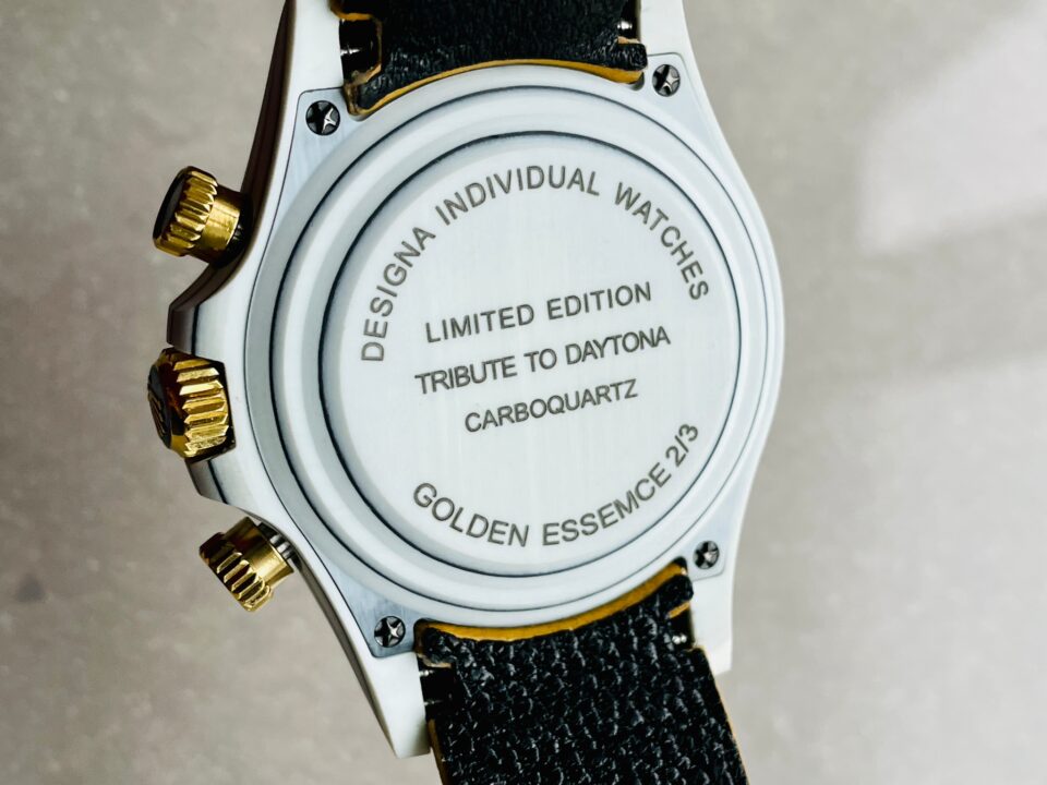 DIWF Factory 1:1 Daytona DIW White Carbon/YG Best Edition Gold Dial A7750