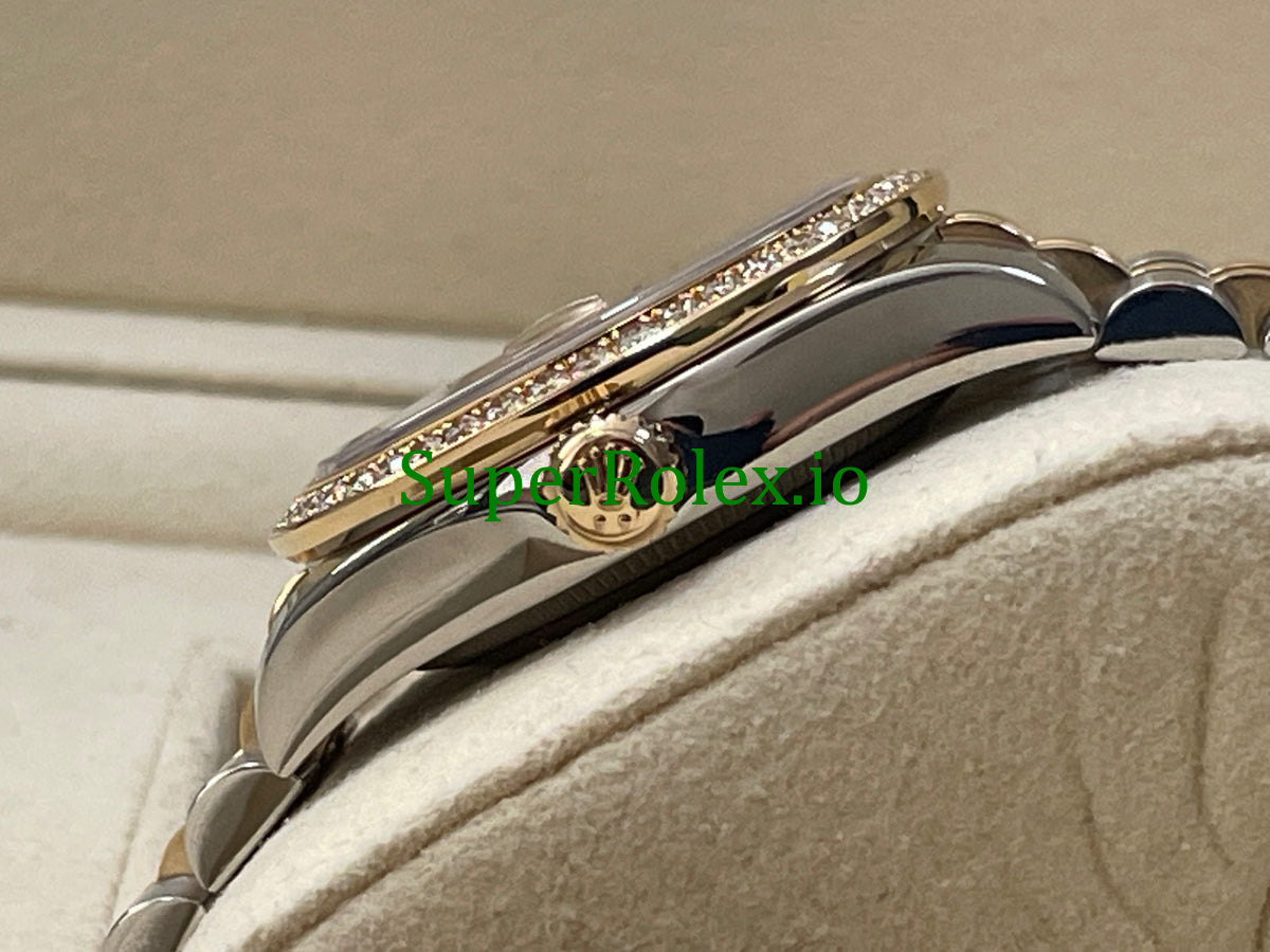 Datejust 31 Steel and Yellow Gold Champagne Diamond Dial Ref.178383