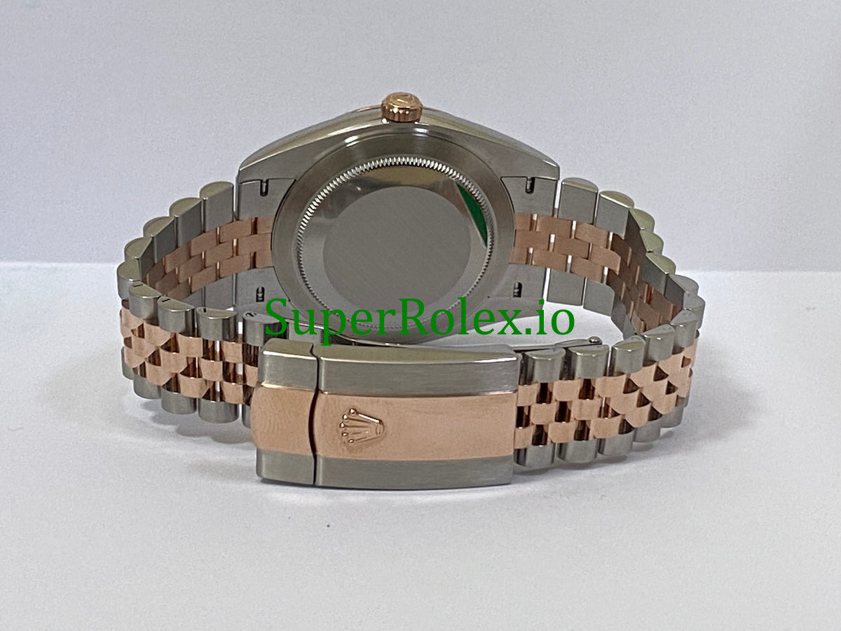 Datejust 41 Steel and Everose Gold Chocolate Diamond Dial Ref.126331