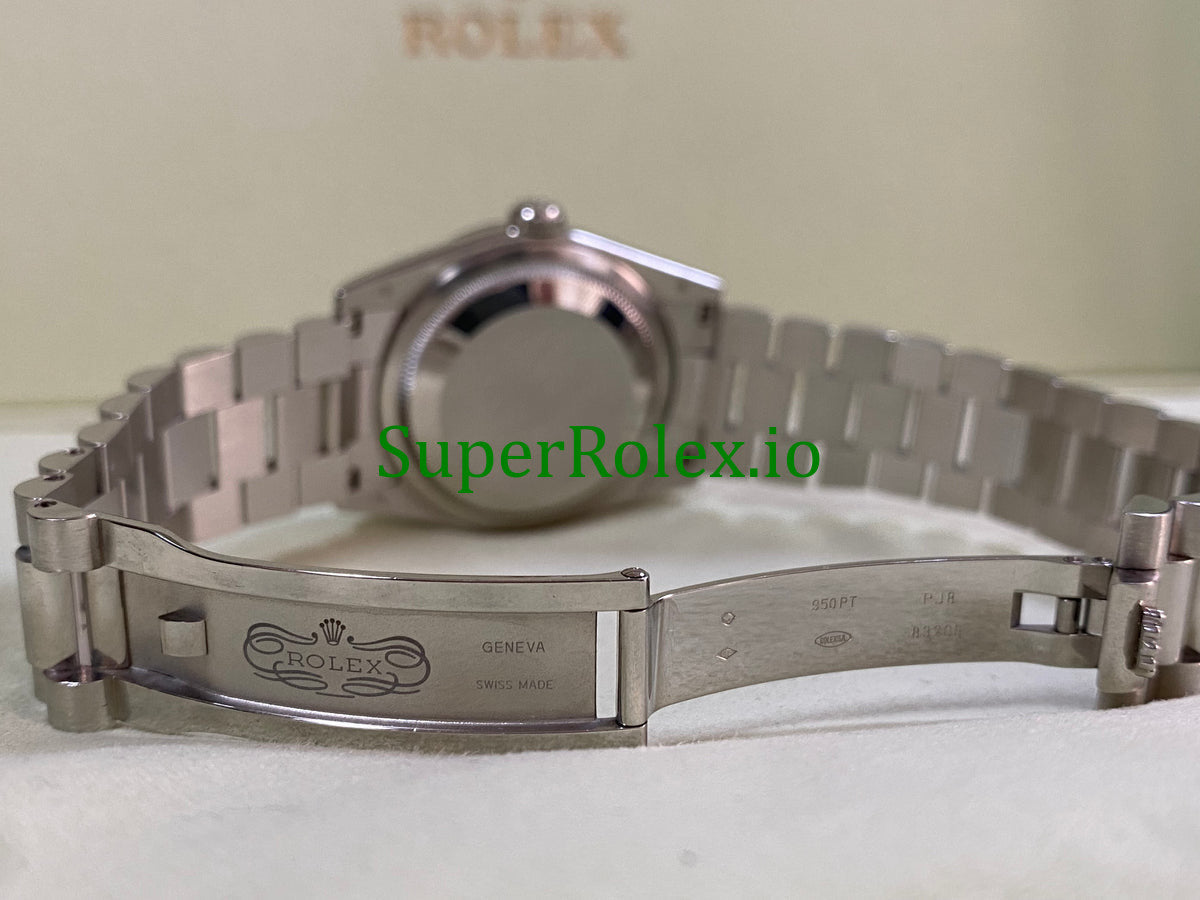 Platinum Day-Date 36MM Ice Blue Index Dial Ref.118206