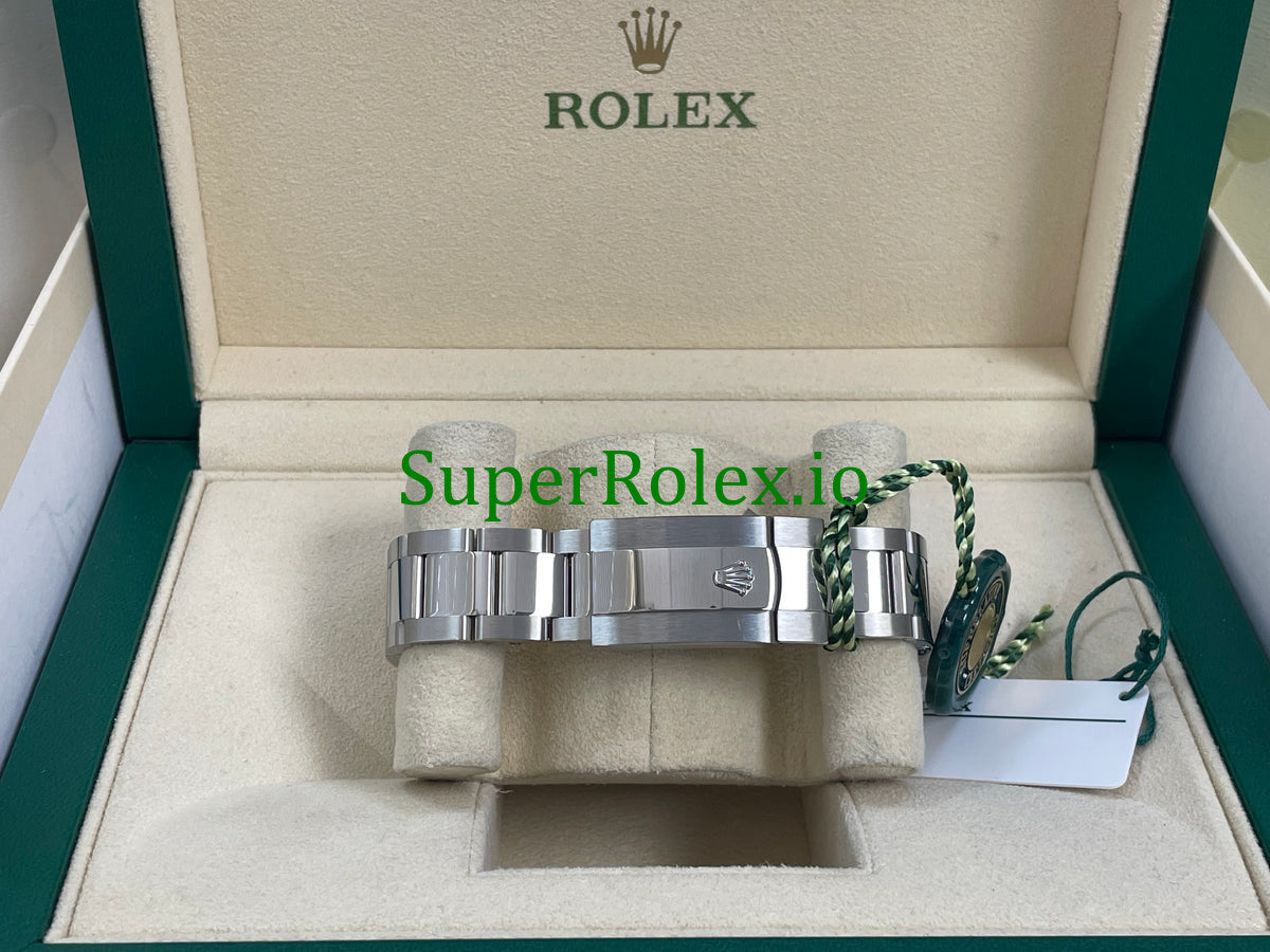 Datejust 41 Steel and White Gold Black Index Dial Ref.126334
