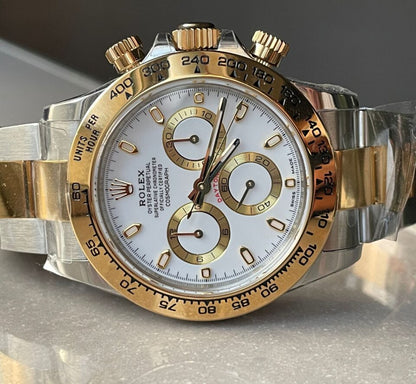 BTF factory 1:1 Daytona 116523 SS 904L & Yellow Gold White Dial A4130