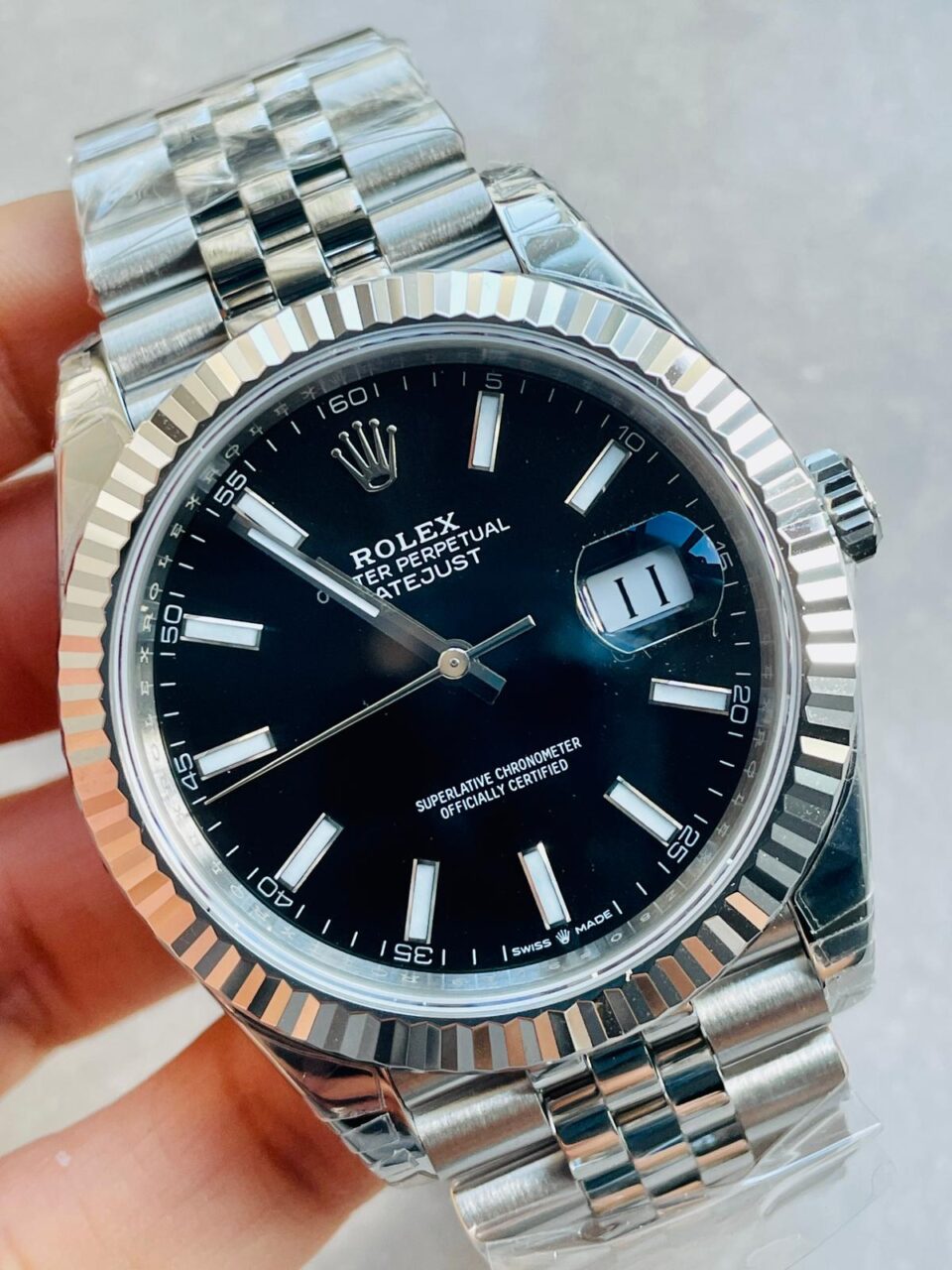 VS Factory 1:1 DateJust 41 SS Best Edition 904L Steel Black Dial