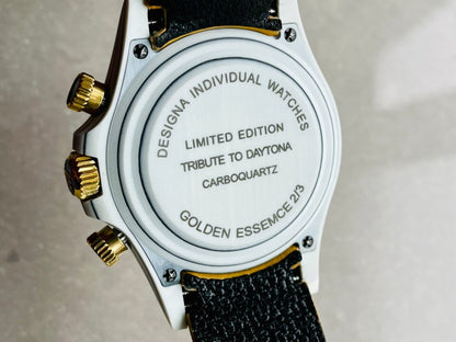 DIWF Factory 1:1 Daytona DIW White Carbon/YG Best Edition Gold Dial A7750