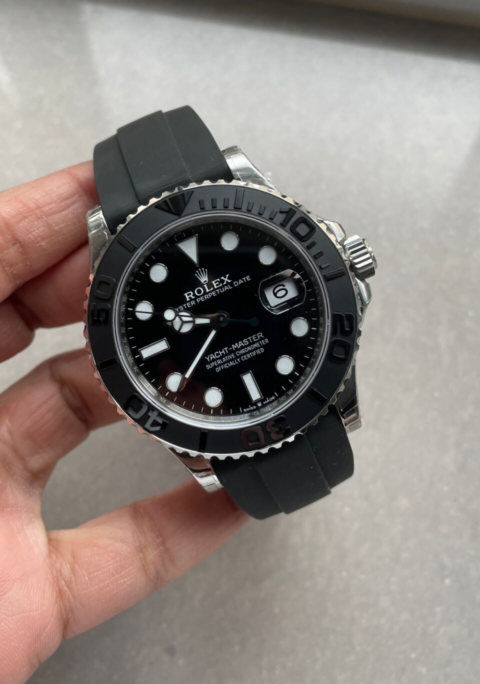 VSF FACTORY 1:1 Yacht-Master 41mm 226659 Best Edition 3D Black Dial SS case Black Ceramic Bezel VS3235