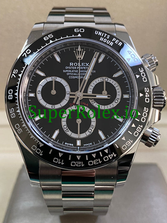 Cosmograph Daytona 40 Steel Black Index Dial Ref.126500LN