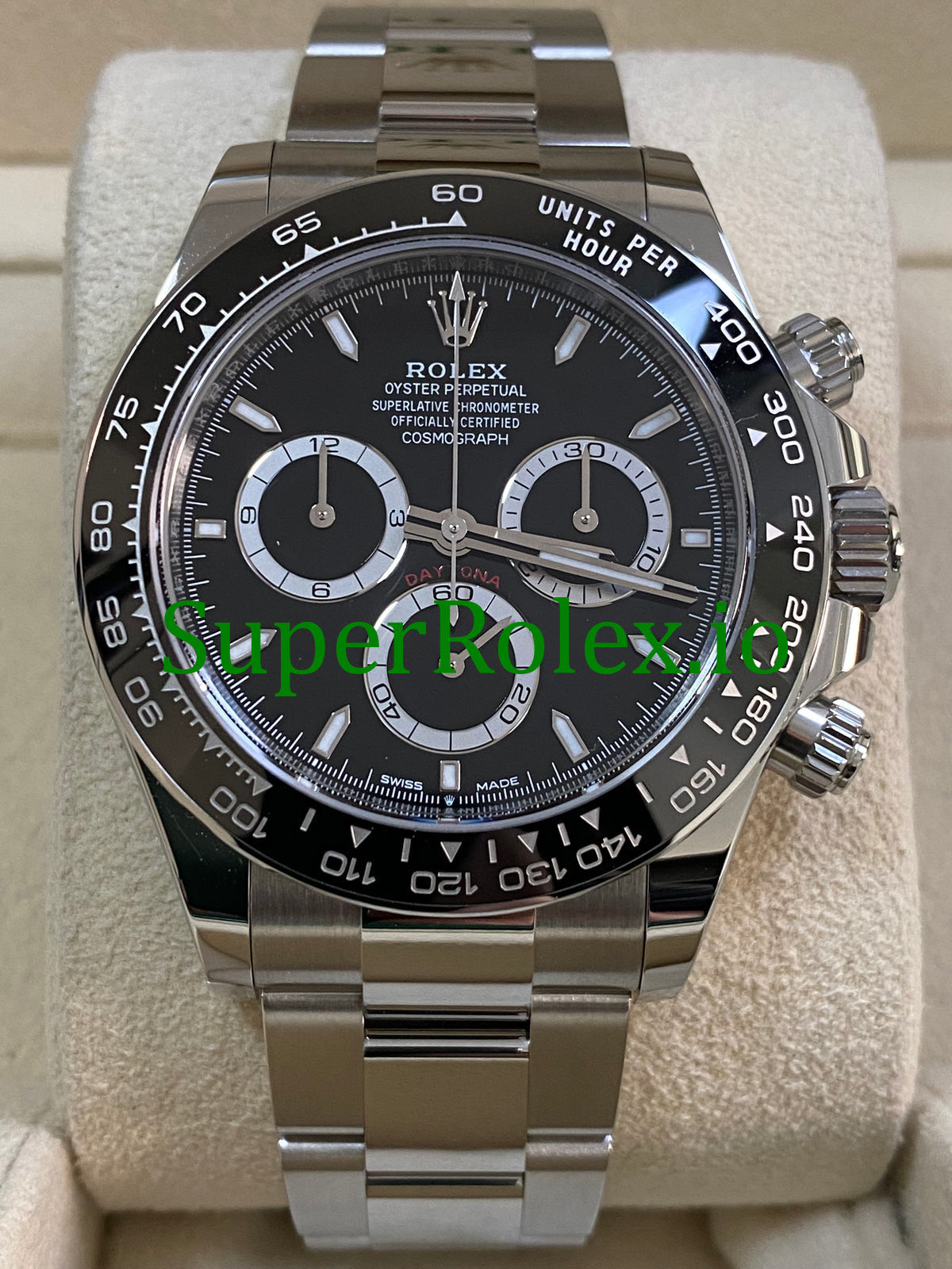 Cosmograph Daytona 40 Steel Black Index Dial Ref.126500LN