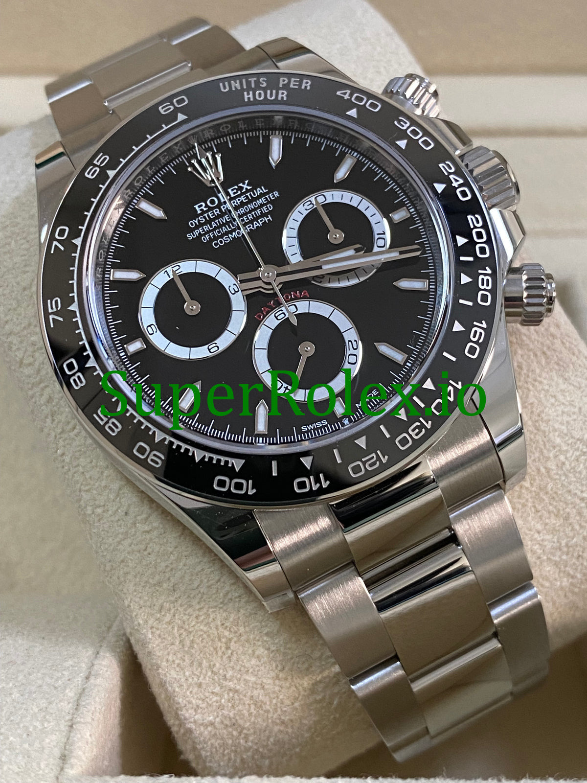Cosmograph Daytona 40 Steel Black Index Dial Ref.126500LN