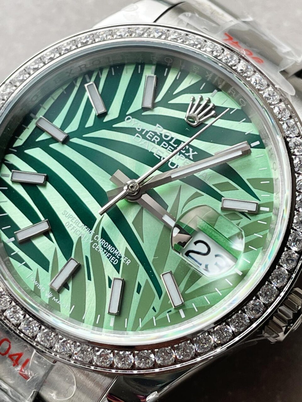 GMF Factory 1:1 DateJust 36 SS 126284 Diamonds Bezel Best Edition New Green Dial A2824