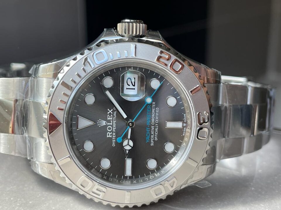 VSF FACTORY 1:1 Yacht-Master 40mm 116622 904L SS Grey Dial Dots on SS Bracelet VS3135