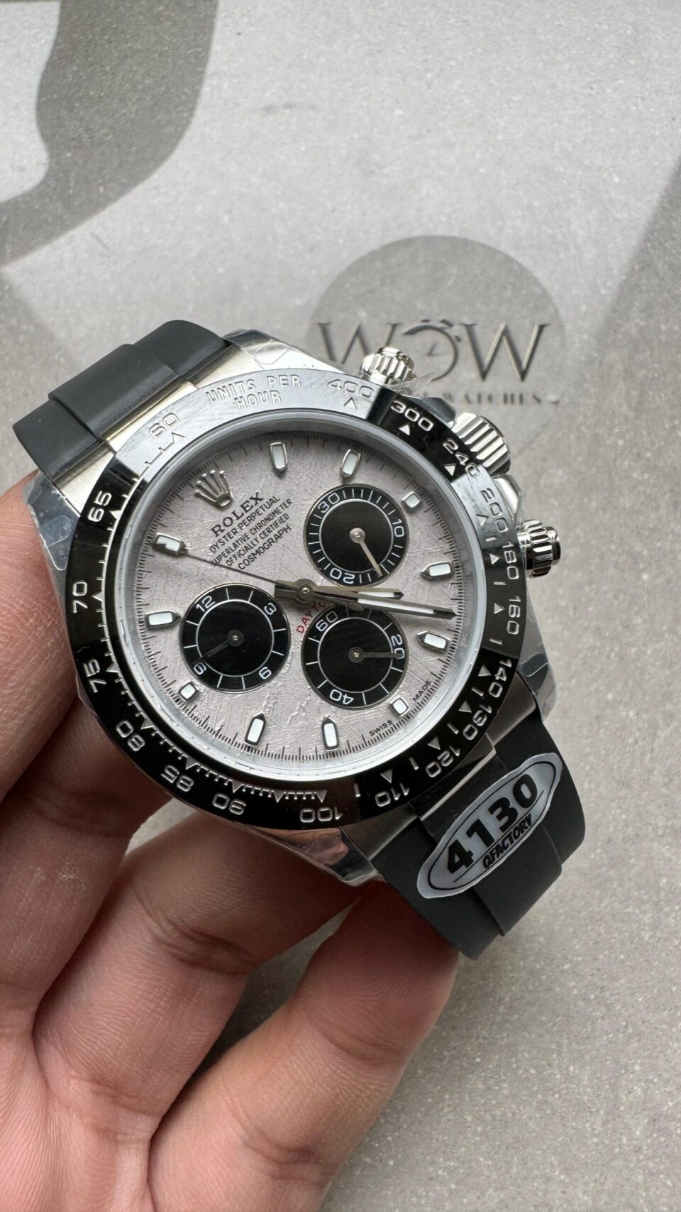 QF factory 1:1 Daytona 116519 Best Edition Real Meteorite Dial SH4130 V3