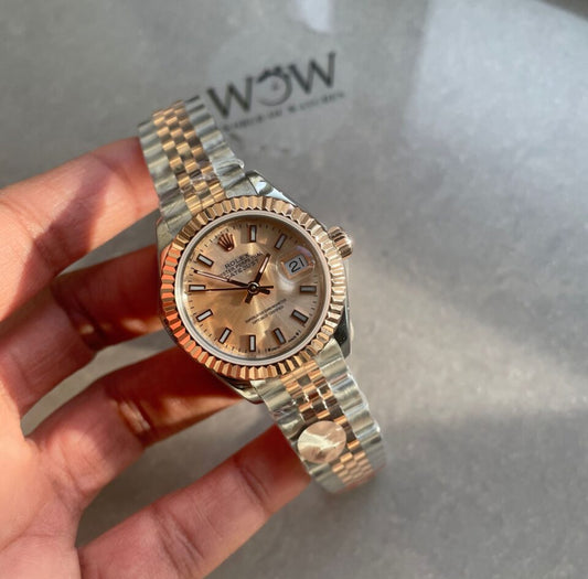 Datejust 28mm 904L RG/SS Champagne Dial A2671