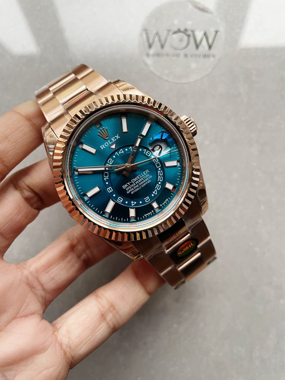 Noob FACTORY 1:1 Sky-Dweller 326935 RG/SS Turquosi Dial