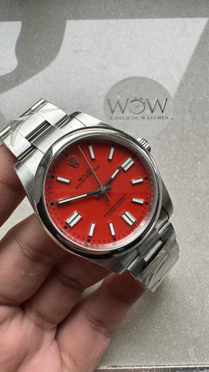 Clean FACTORY 1:1 Oyster Perpetual 124300 41mm 904L Best Edition Red Dial VR3230