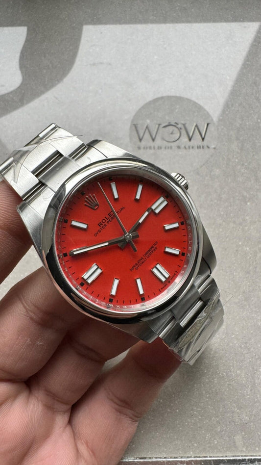 Clean FACTORY 1:1 Oyster Perpetual 124300 41mm 904L Best Edition Red Dial VR3230