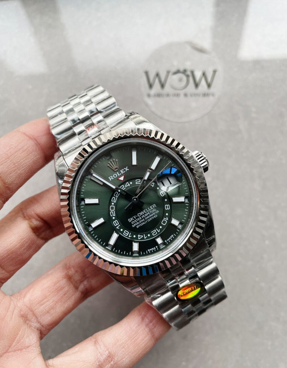 Noob FACTORY 1:1 Sky-Dweller 326935 SS Green Dial