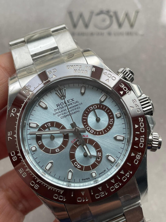 Clean Factory 1:1 Daytona 116506 50th Anniversary Best Edition Ice Blue Dial Lume Markers SA4130 V2
