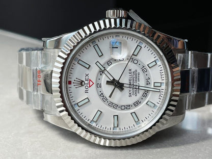 Noob FACTORY 1:1 Sky-Dweller 326934 SS Best Edition White Dial A23J