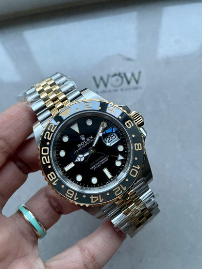 EWF Factory 1:1 GMT-Master II 126713GRNR 904L YG/SS Black Dial Dots VR3285
