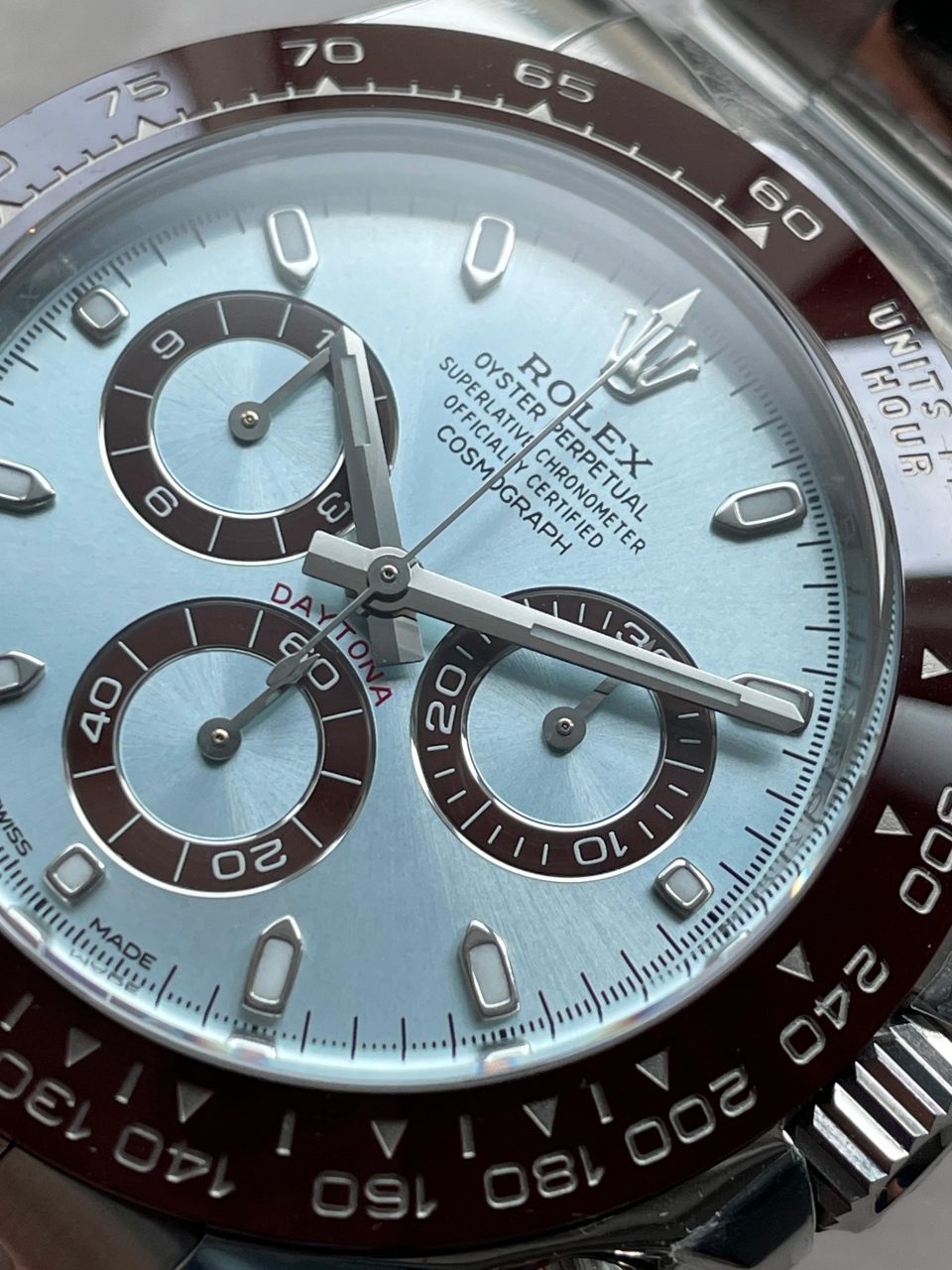 Clean Factory 1:1 Daytona 116506 50th Anniversary Best Edition Ice Blue Dial Lume Markers SA4130 V2