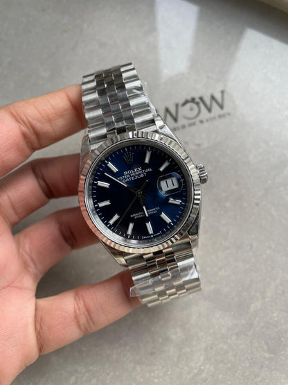 VSF Factory 1:1 DateJust 36 SS 116234 Best Edition 904L Steel Blue Dial VS3235