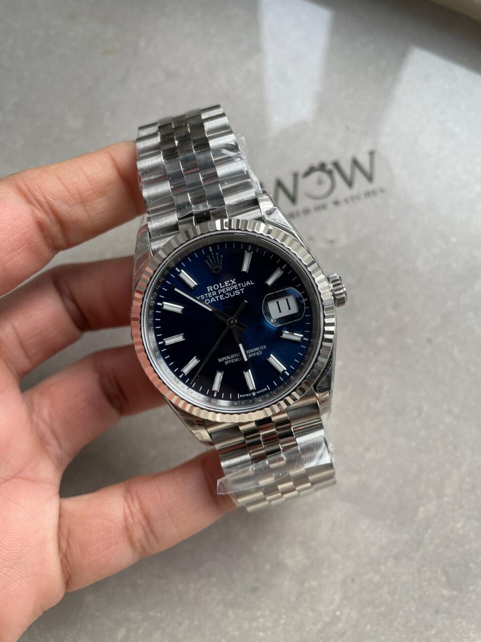 VSF Factory 1:1 DateJust 36 SS 116234 Best Edition 904L Steel Blue Dial VS3235
