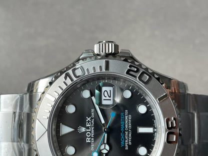 VSF FACTORY 1:1 Yacht-Master 40mm 116622 904L SS Grey Dial Dots on SS Bracelet VS3135