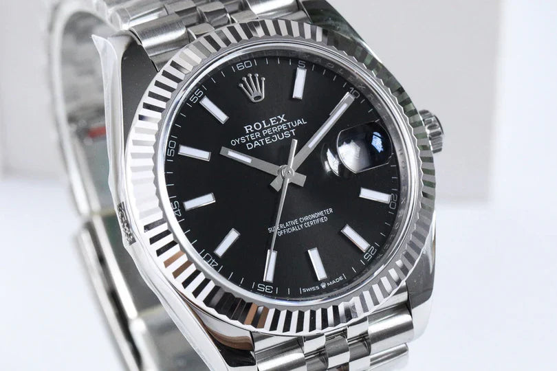 DATEJUST 36MM SILVER BLACK DIAL
