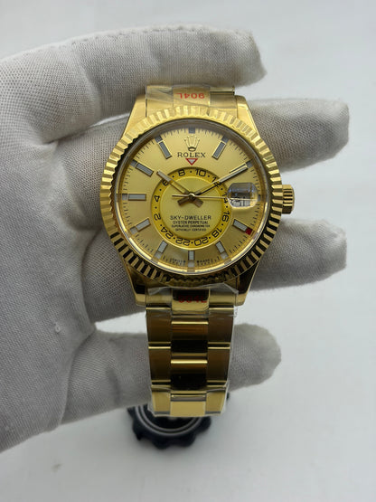 Noob FACTORY 1:1 Sky-Dweller 326934 SS Best Edition Gold Dial A23J?330.00