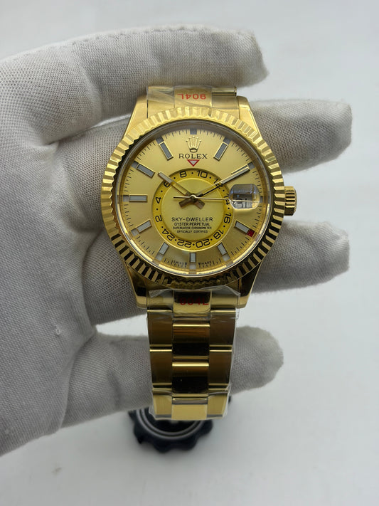Noob FACTORY 1:1 Sky-Dweller 326934 SS Best Edition Gold Dial A23J?330.00