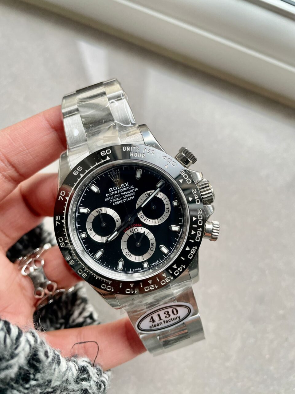 Daytona 116500 DAYTONA 1:1 Best Edition CF 904L SS Case and Black Dial SA4130