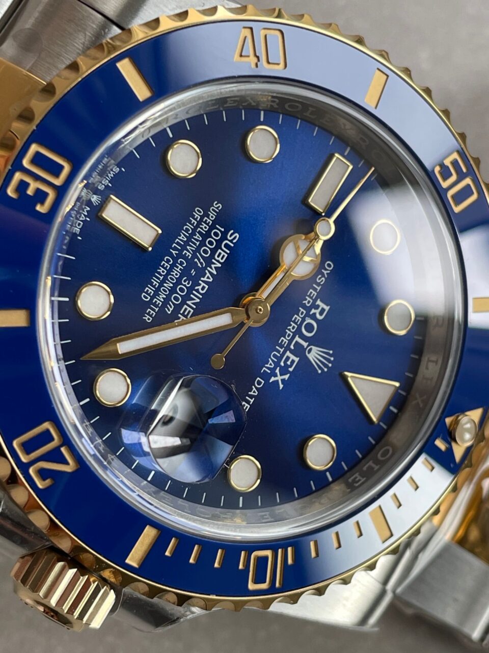 CLEAN FACTORY 1:1 Submariner 116613LB Bluesy 904L YG/SS Blue Dial VR3235