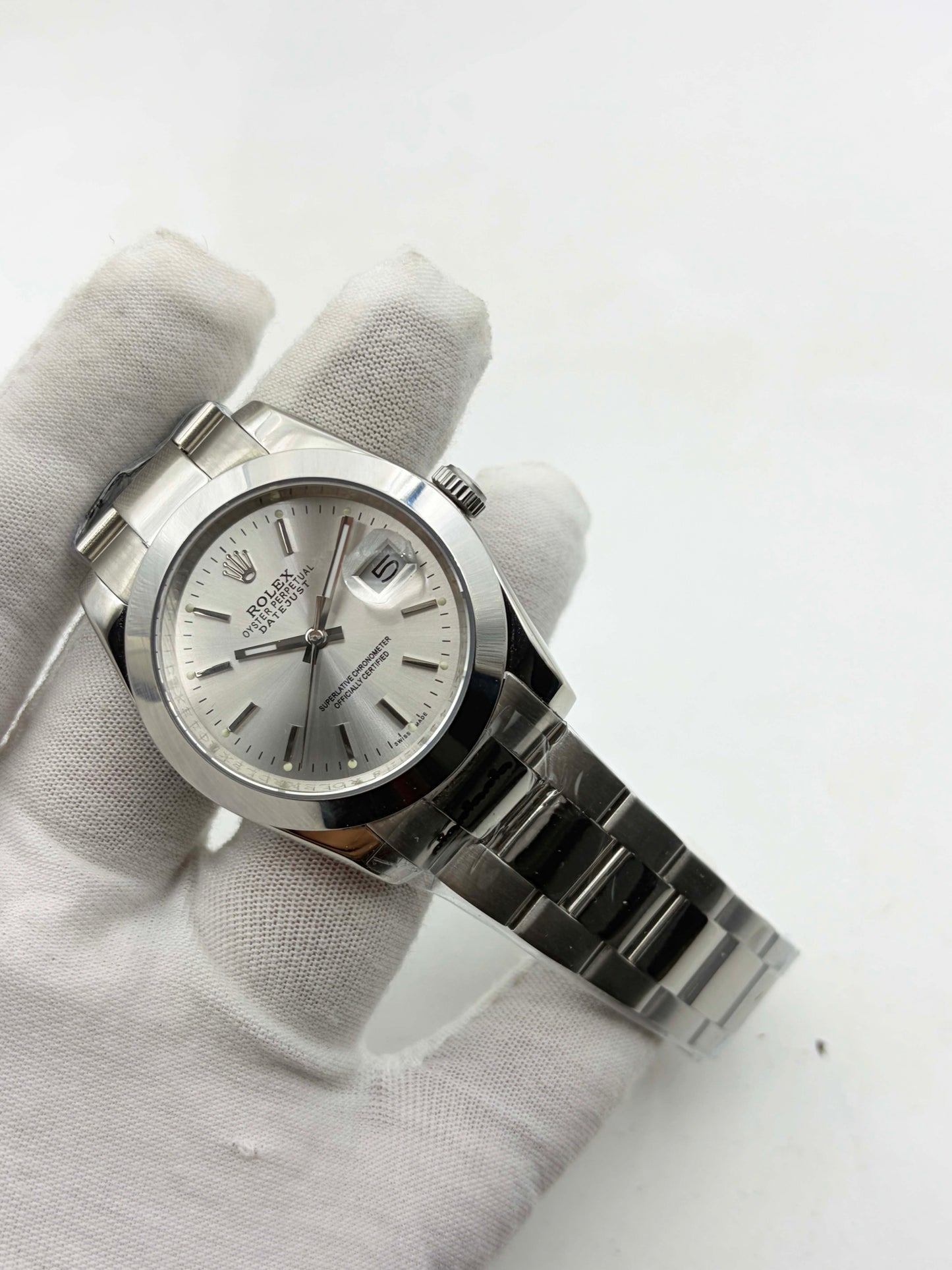 Datejust 36 Steel Silver Index Dial Ref.16200