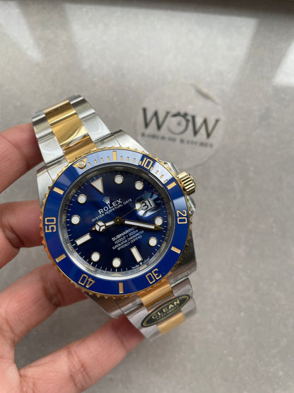 CLEAN FACTORY 1:1 Submariner 116613LB Bluesy 904L YG/SS Blue Dial VR3235