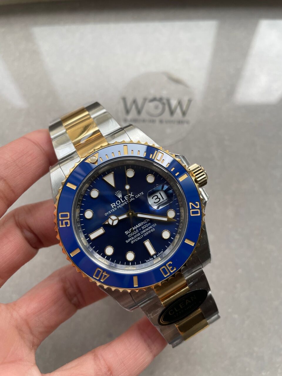CLEAN FACTORY 1:1 Submariner 116613LB Bluesy 904L YG/SS Blue Dial VR3235