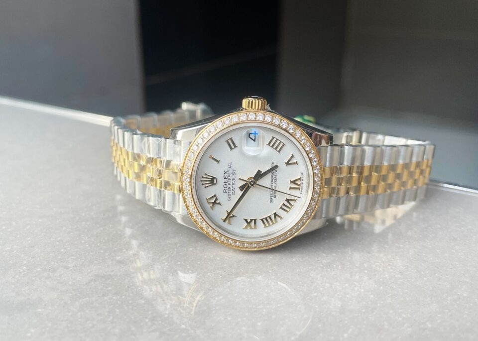 Datejust 31mm 278273 YG/SS White Dial Diamond Bezel