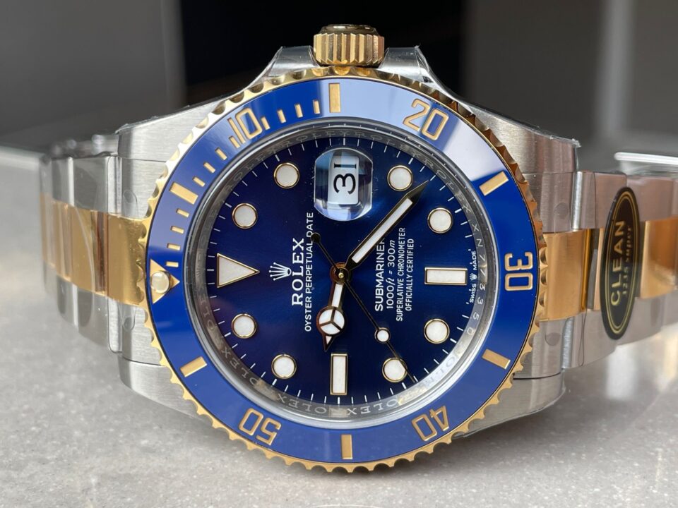 CLEAN FACTORY 1:1 Submariner 116613LB Bluesy 904L YG/SS Blue Dial VR3235