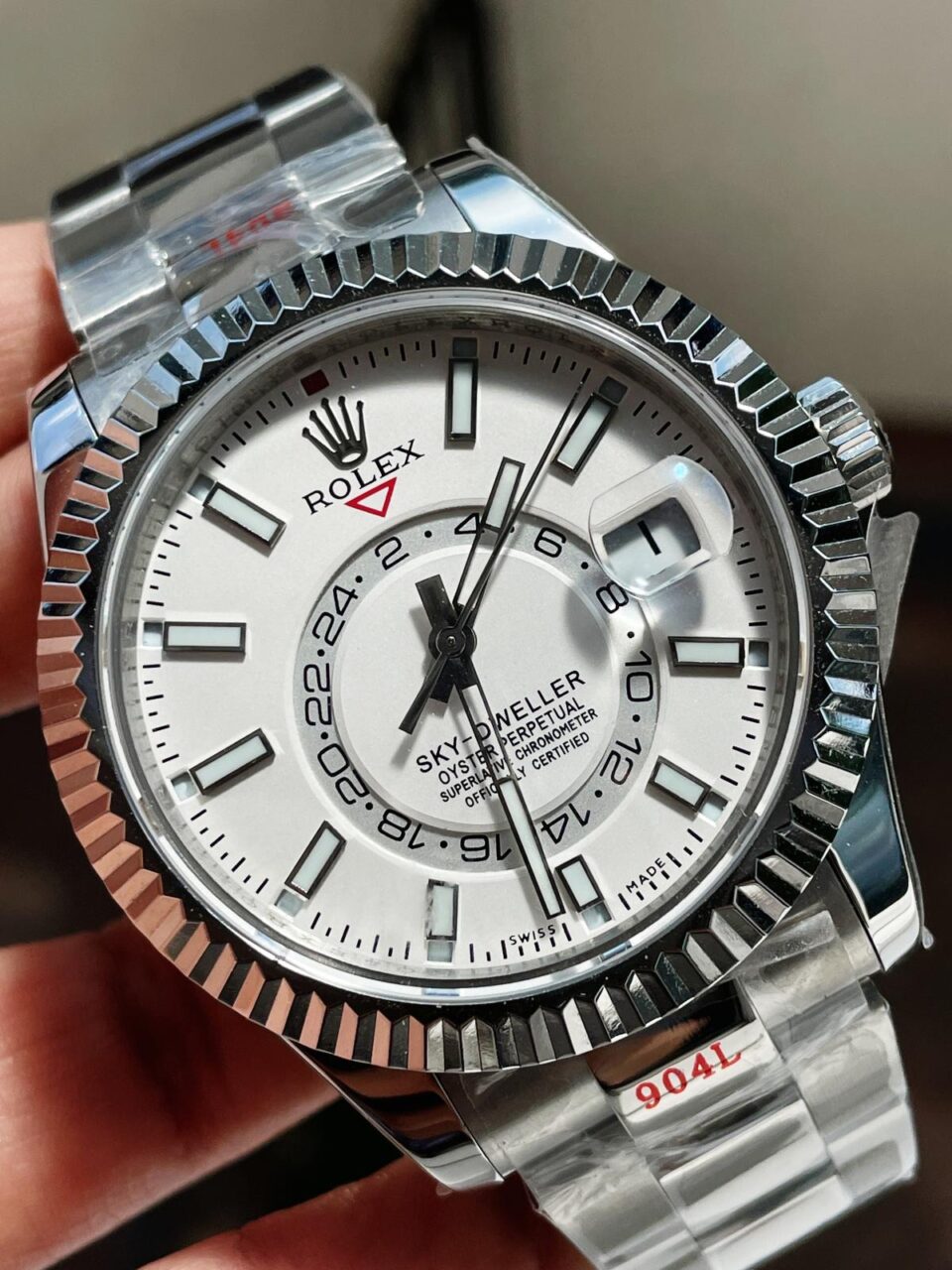 Noob FACTORY 1:1 Sky-Dweller 326934 SS Best Edition White Dial A23J