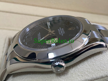 Datejust II 41 Steel Black Roman Dial Ref.116300