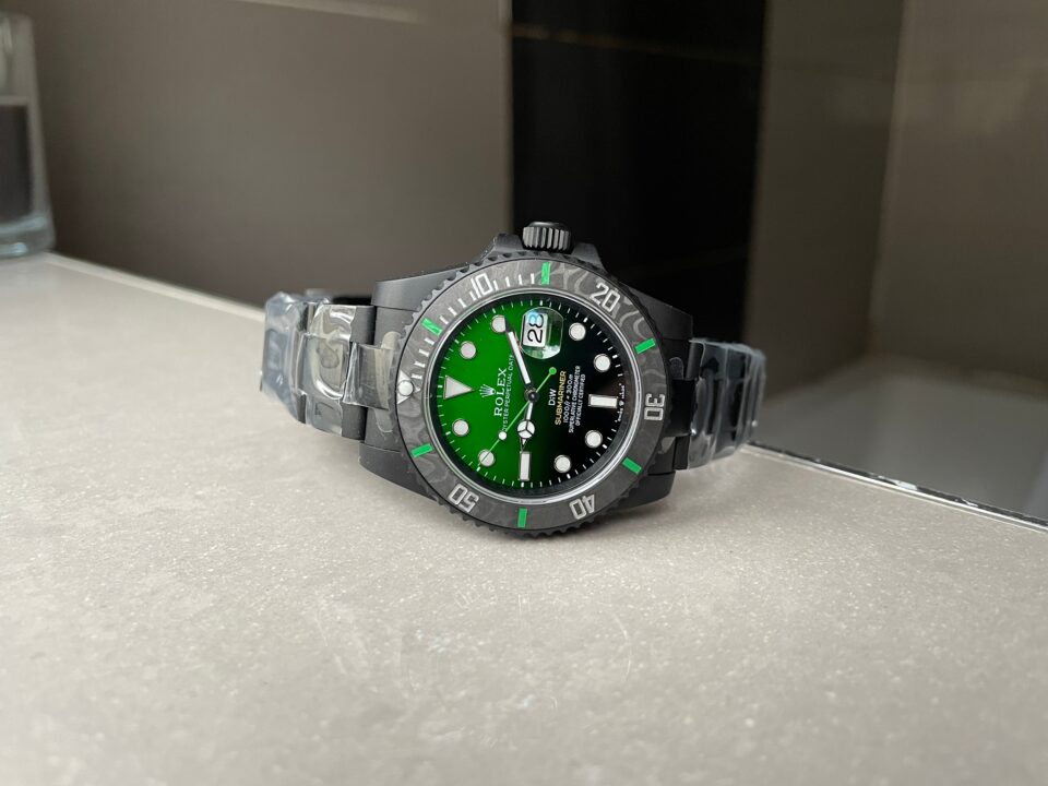 VSF FACTORY 1:1 Submariner DIW “Parakeet” DLC Best Edition Black/Green Dial VS3135