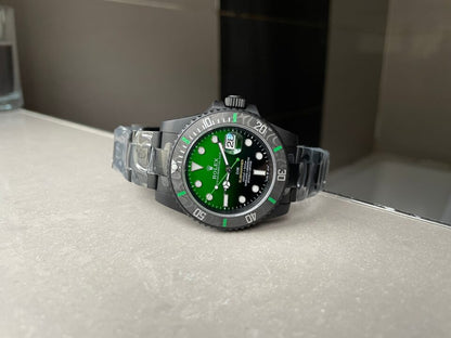 VSF FACTORY 1:1 Submariner DIW “Parakeet” DLC Best Edition Black/Green Dial VS3135