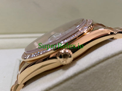 Day-Date 36MM Yellow Gold White Roman Dial Ref.118398BR