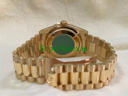 Day-Date 36MM Yellow Gold White Roman Dial Ref.118398BR