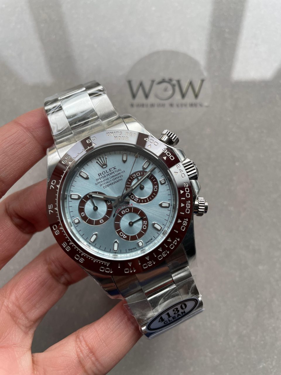 Clean Factory 1:1 Daytona 116506 50th Anniversary Best Edition Ice Blue Dial Lume Markers SA4130 V2