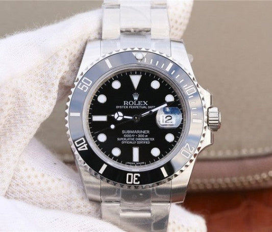Clean Factory Submariner 116610 LN Black Ceramic VRF SS Bracelet A2836