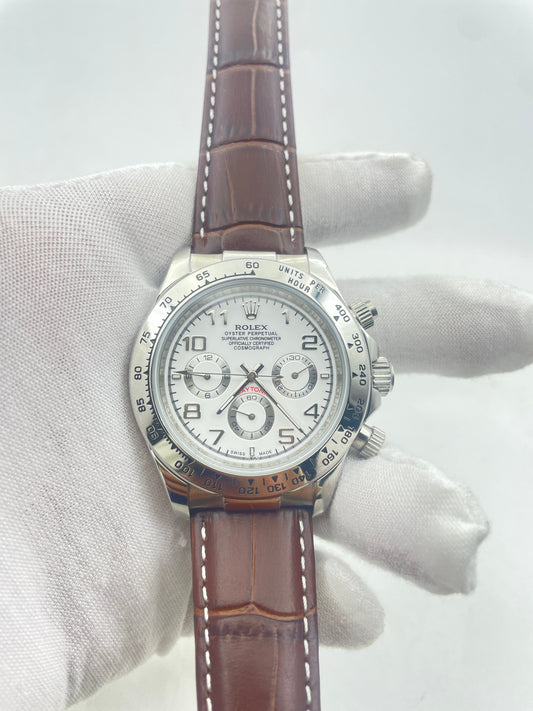 Cosmograph Daytona 40 White Gold White Dial Ref.116519