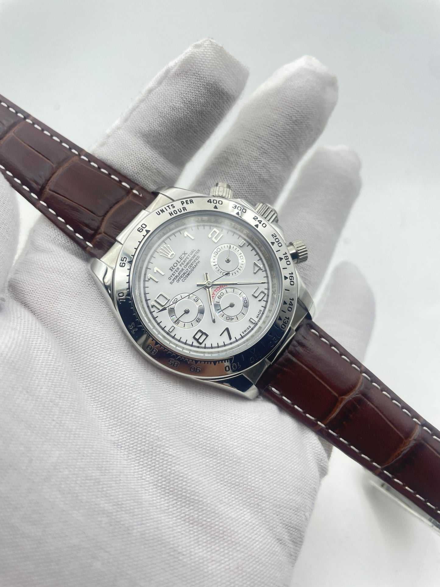 Cosmograph Daytona 40 White Gold White Dial Ref.116519
