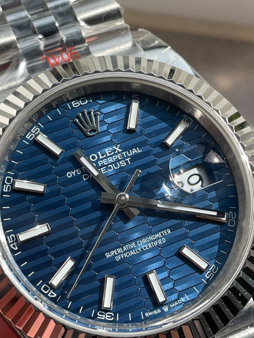 VSF Factory 1:1 DateJust 41 SS Best Edition 904L Steel Blue Textured Dial