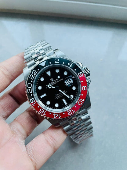 GMF Factory 1:1 GMT Master II 16710 V5 COLA 904L SS 1:1 RED BLACK Bezel Best Edition