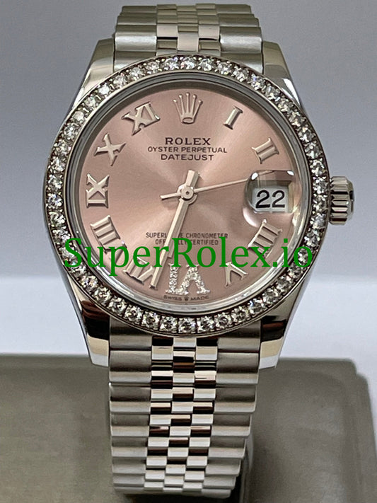 Datejust 31 White Gold Pink Diamond Dial Ref.278384RBR